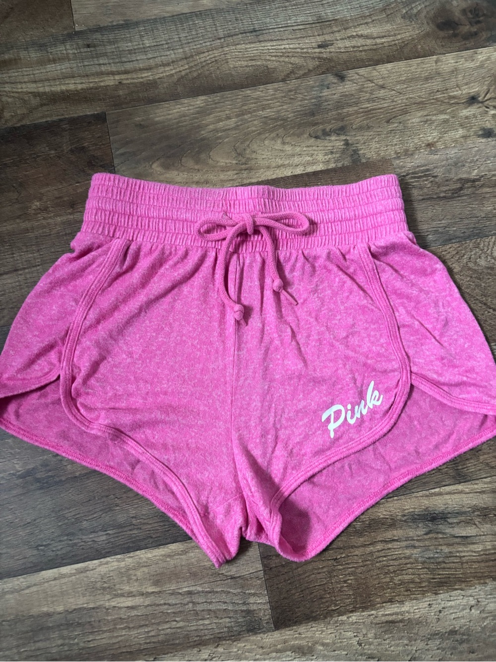 PINK Victoria's Secret Pink Terry Drawstring Athletic Shorts